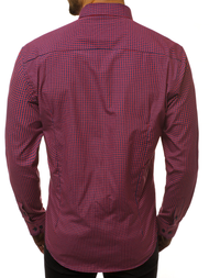 Herren Hemd Rot OZONEE B/K60