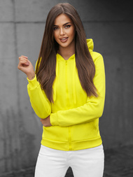 Damen Kapuzenpullover Gelb-Neon OZONEE JS/W03Z