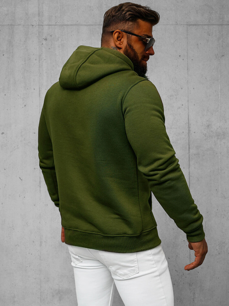 Herren Kapuzenpullover Khaki OZONEE JS/2009Z