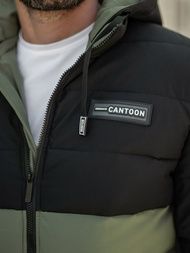 Herren Winterjacke Schwarz-Grün OZONEE JS/31M5083/136