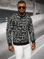 Herren Sweatshirt Schwarz OZONEE JS/8B1221/3