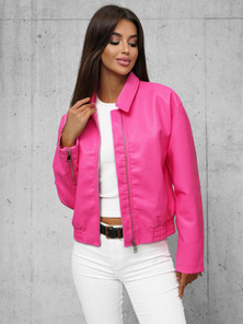 Damen Lederjacke Rosa OZONEE O/G116Z