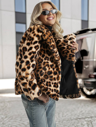 Damen Jacke Beige-Braun OZONEE JS/61M8500/158