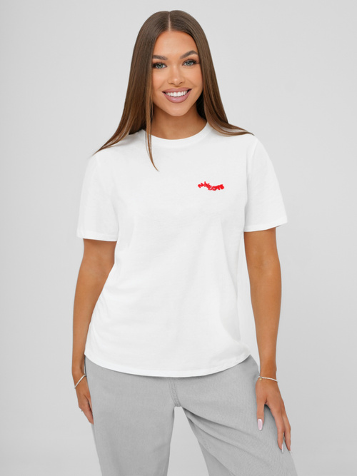 Damen T-Shirt Weiß OZONEE JS/R61658