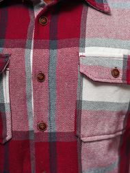 Herren Hemd Weinrot OZONEE NB/MC727R