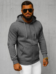 Herren Kapuzenpullover Dunkelgrau OZONEE JS/2008Z