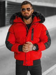 Herren Winterjacke Rot OZONEE O/M798Z