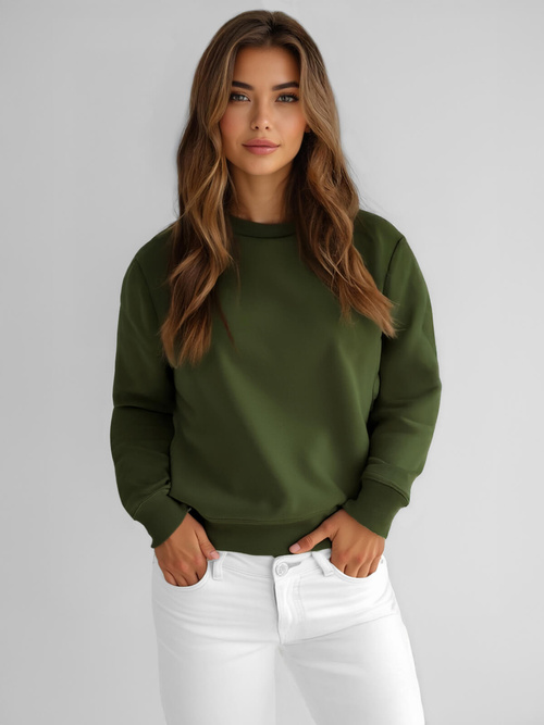 Damen Sweatshirt Khaki OZONEE JS/W01Z