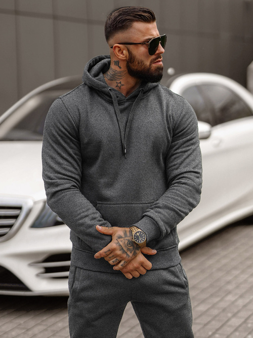 Herren Sportanzug Anthrazit OZONEE JS/68C10381/5Z