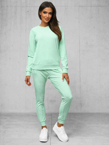 Damen Velours Sportanzug Mintgrün OZONEE O/8C1173/39Z