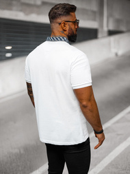 Herren Poloshirt Weiß OZONEE O/DA803