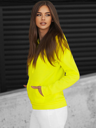 Damen Kapuzenpullover Gelb-Neon OZONEE JS/W02Z