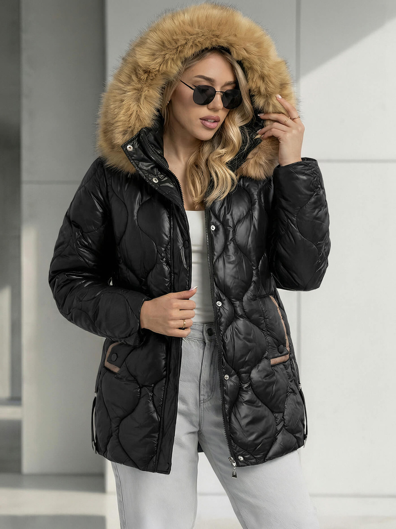 Damen Jacke Schwarz OZONEE O/5M3226/392Z