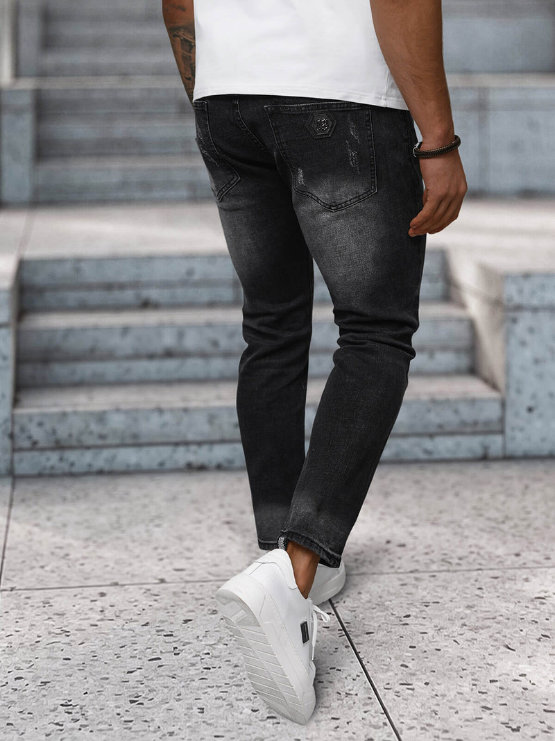 Herren Jeans Schwarz OZONEE NB/MP0063/1N