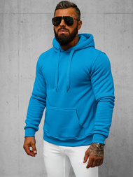Herren Kapuzenpullover Himmelblau OZONEE JS/2009Z