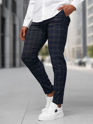 Herren Chino Hose Dunkelblau OZONEE DJ/5632Z