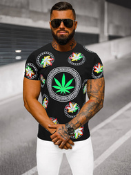 Herren T-shirt Schwarz OZONEE O/T135/3