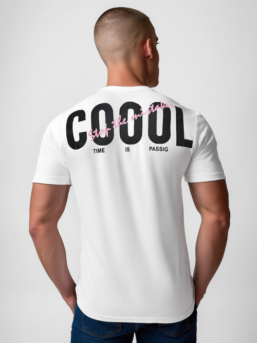 Herren T-shirt Weiß OZONEE O/T1278/1Z