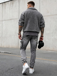 Herren Jeanshose Anthrazit OZONEE O/E10017Z