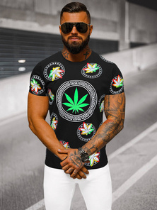 Herren T-shirt Schwarz OZONEE O/T135/3