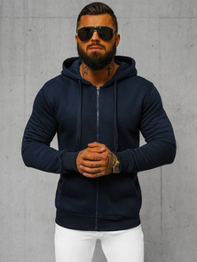 Herren Kapuzenpullover Marineblau OZONEE JS/2008Z