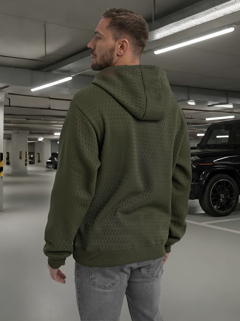 Herren Kapuzenpullover Khaki OZONEE O/G3065