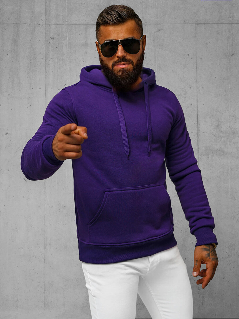 Herren Kapuzenpullover Violett OZONEE JS/2009Z