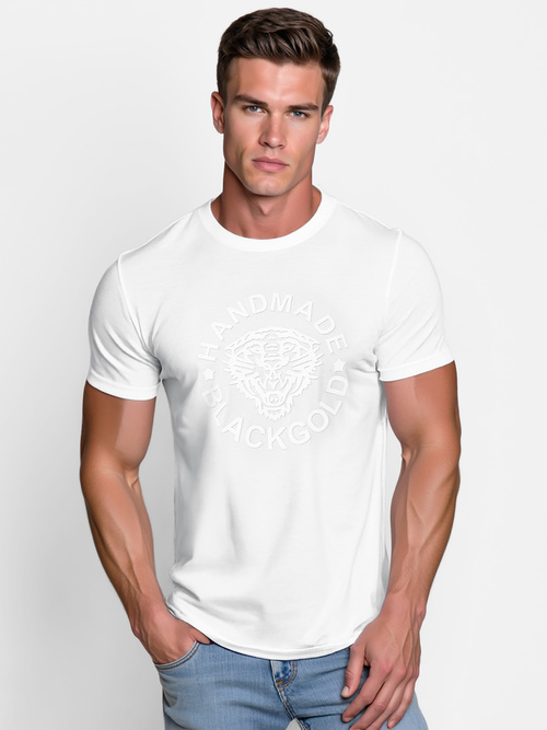 Herren T-shirt Weiß OZONEE NB/MT3019/02Z
