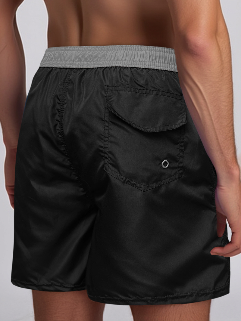 Herren Badeshorts Schwarz/Grau OZONEE JS/17K561/3Z
