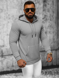 Herren Kapuzenpullover Grau OZONEE O/TB2273
