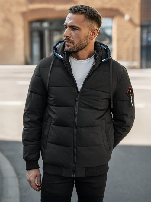 Herren Winterjacke Schwarz OZONEE JS/31M5031/392Z