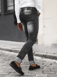 Herren Jeanshose Schwarz OZONEE NB/MP0126N