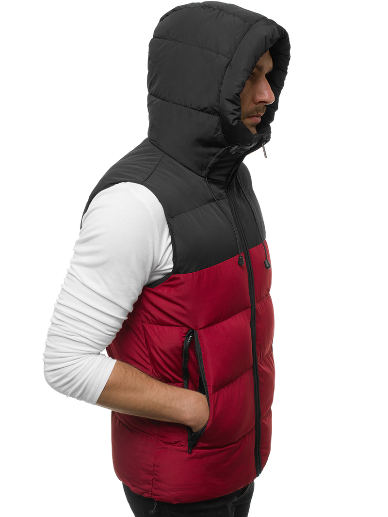 Herren Weste Weinrot OZONEE JB/JP1189/3