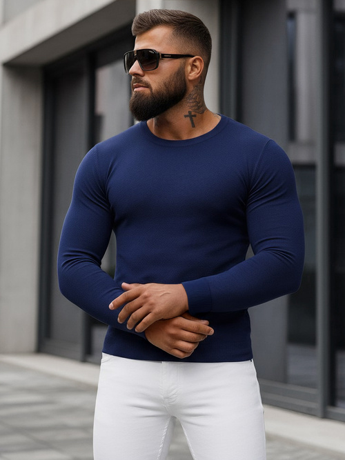 Herren Pullover Dunkelblau OZONEE NB/MMB602/5Z