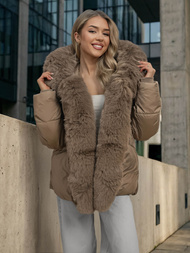 Damen Jacke Dunkelbeige OZONEE O/16M9179/84Z