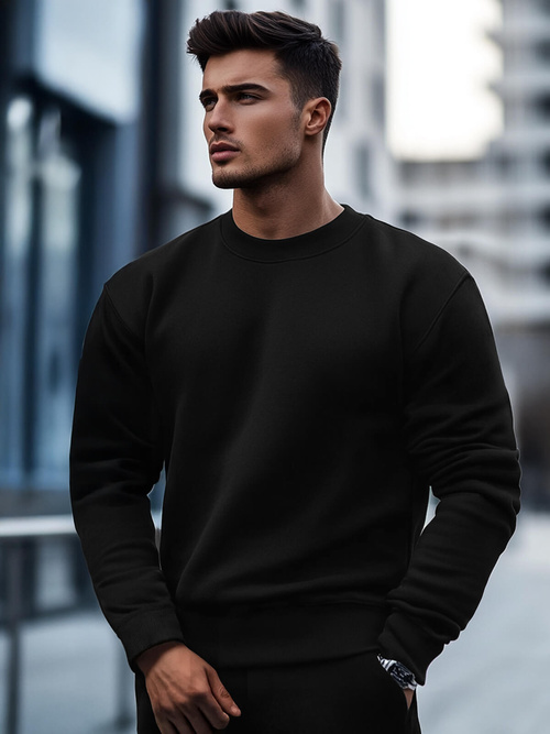 Herren Sweatshirt Schwarz OZONEE JS/2001-10Z