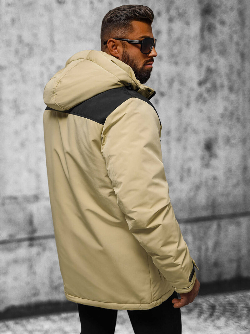 Herren Winterjacke Beige OZONEE JS/22M322/62