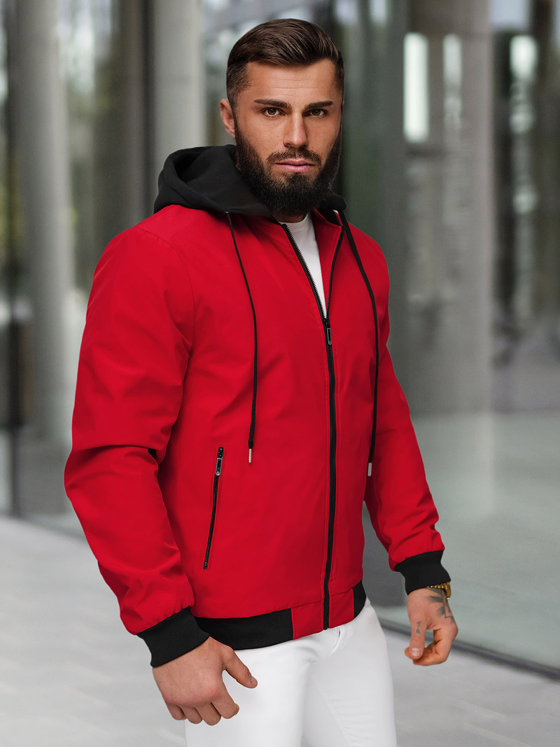 Herren Jacke Rot OZONEE JS/62M9502/270