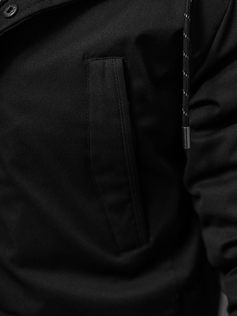 Herren Winterjacke Schwarz OZONEE JS/5M120/392