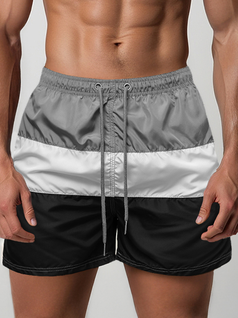 Herren badeshorts grau/schwarz OZONEE JS/17K567/8Z