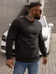 Herren Sweatshirt Schwarz OZONEE JS/8B1360/3