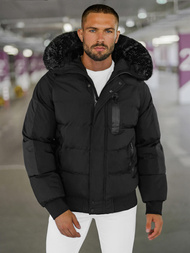 Herren Winterjacke Schwarz OZONEE O/M798Z