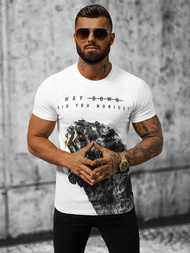 Herren T-shirt Weiß OZONEE O/T127/1Z