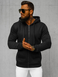 Herren Kapuzenpullover Schwarz OZONEE JS/2008Z