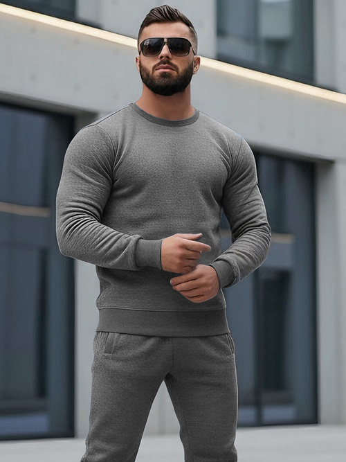 Herren Sportanzug Anthrazit OZONEE JS/68C10380/5Z