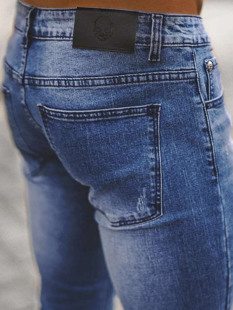 Herren Jeanshose Blau OZONEE NB/MP0126B