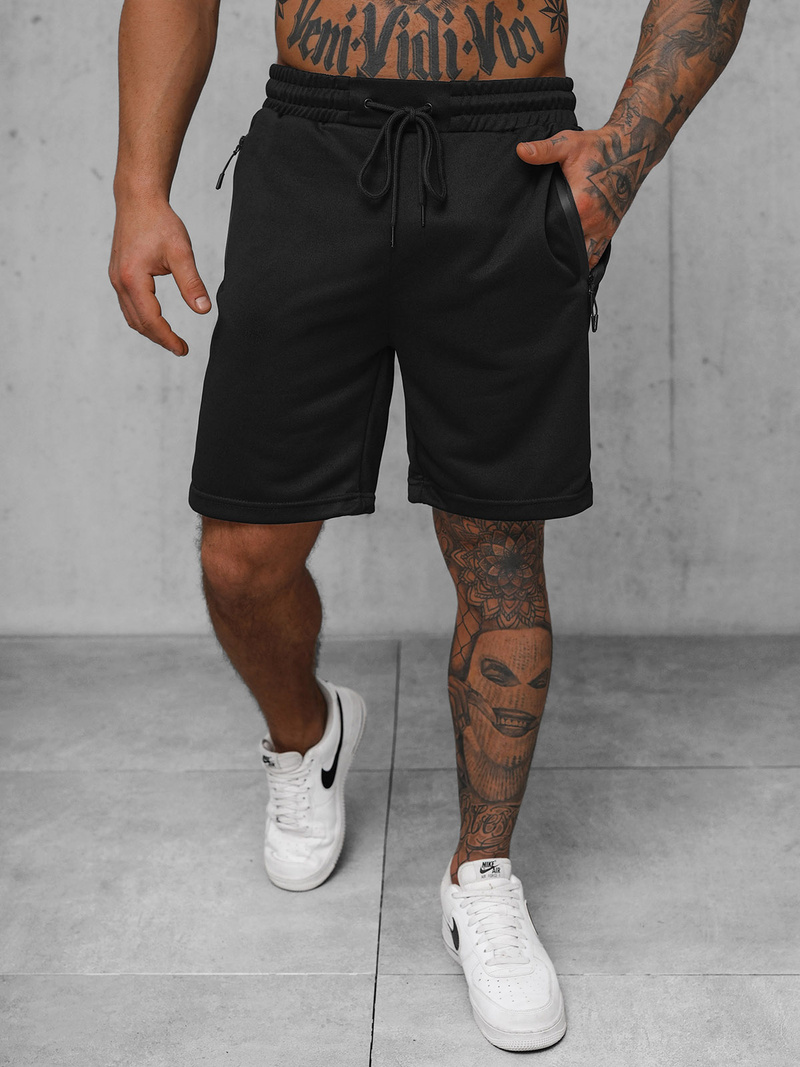 Herren Sportshorts Schwarz OZONEE JS/17K532/3