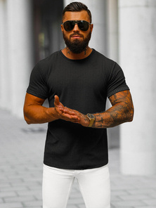 Herren T-shirt Schwarz OZONEE O/7766T