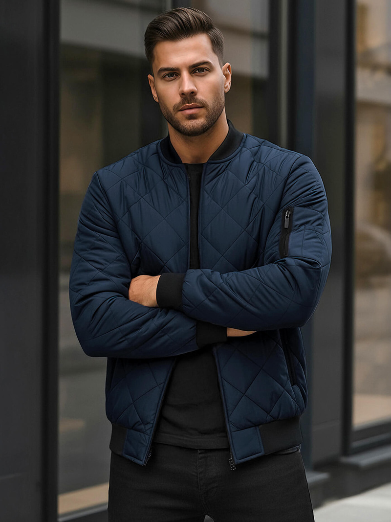 Herren Jacke Dunkelblau OZONEE JS/MY01Z