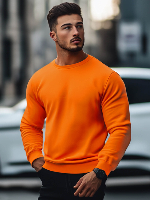 Herren Sweatshirt Orange OZONEE JS/2001-10Z